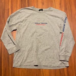 Men’s XL Ralph Lauren Polo Jeans Co long sleeve shirt T-shirt